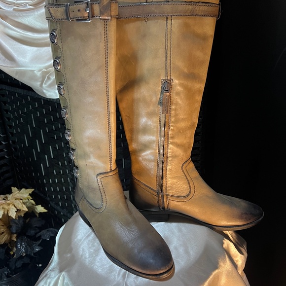 Arturo Chiang Leather Riding Boots - Picture 2 of 3
